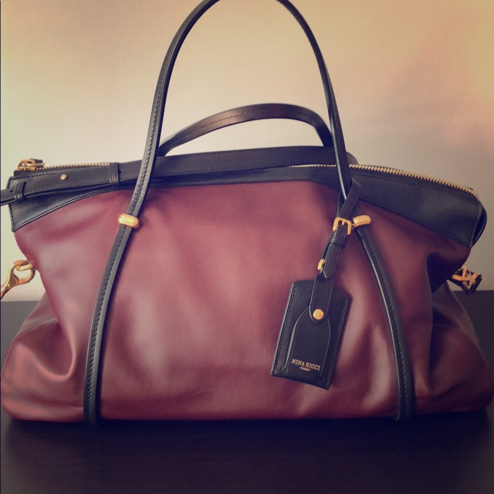 Nina Ricci Ballet Satchel in Bordeaux